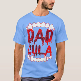 ダドクおもしろいラハロウィーンパパドラキュラコスチューム Tシャツ