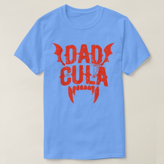 ダドクおもしろいラハロウィーン家族パパ衣装ドラキュラ Tシャツ (デザイン正面)