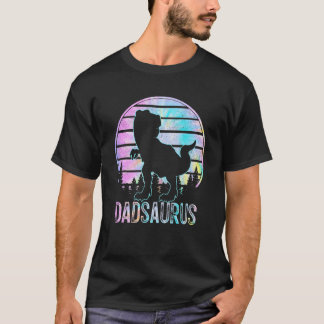 ダドサウルスレックス恐竜パパサウルスタディーマッチング Tシャツ