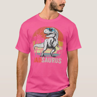 ダドサウルス恐竜パパサウルスTレックスダディパパ Tシャツ
