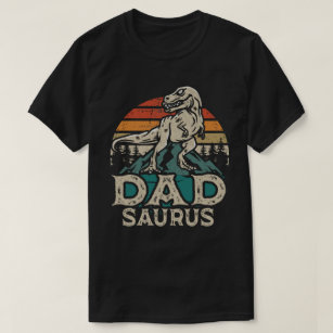 ダドサウルス恐竜パパパパサウルス父の日 Tシャツ