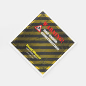 ダドシェルパーティー |の警告建築パパ スタンダードランチョンナプキン (角)