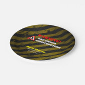 ダドシェルパーティー |の警告建築パパ ペーパープレート (アングル)