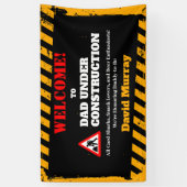 ダドシェルパーティー |の警告建築パパ 横断幕 (縦)