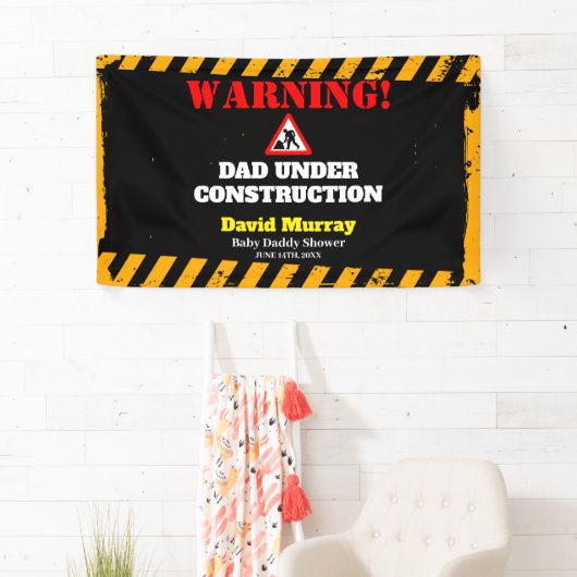 ダドシェルパーティー |の警告建築パパ 横断幕 (インサイチュ)