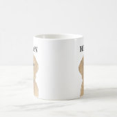 ダドリーパーソナライズされたラブラドール コーヒーマグカップ (中央)