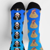 ダドリーラブラドールアンドベルネーズマウンテンドッグ ソックス (上部)
