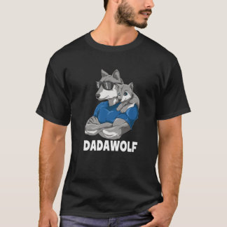 ダドーフ・ウルフパパとベビーパパの父の日のために Tシャツ