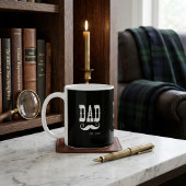 ダド設立ヒゲ年ウエスタンビンテージ コーヒーマグカップ