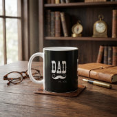 ダド設立ヒゲ年ウエスタンビンテージ コーヒーマグカップ