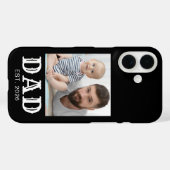 ダド設立時のタイポグラフィー写真 ブラック Case-Mate iPhoneケース (裏面 (横))