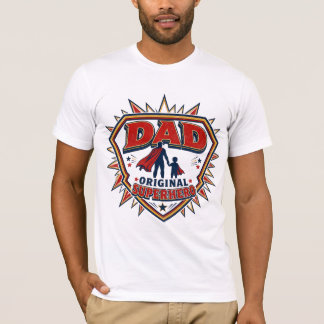 ダド オリジナル スーパーヒーロー 父の日 Tシャツ