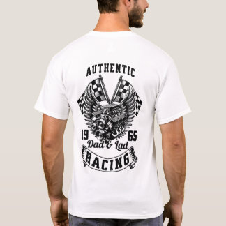 ダド&ラッド レースTシャツ リアプリント Tシャツ