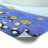 ダナエ – グスタフクリムト-アールヌーボー ポスター (角)