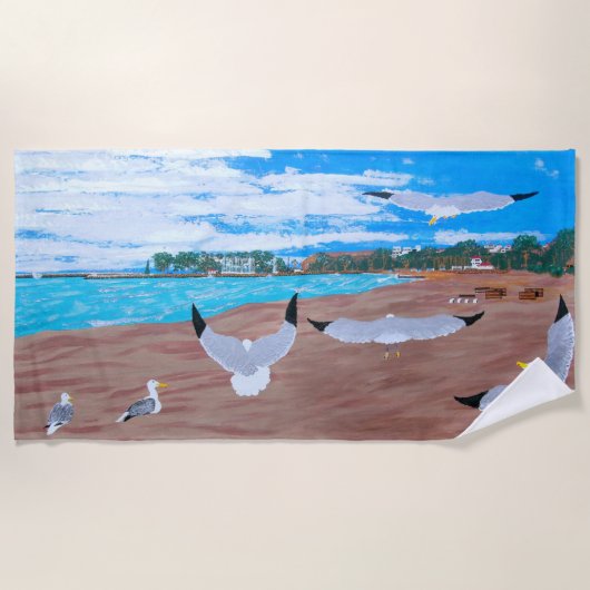 ダナハーバー ビーチタオル (正面)