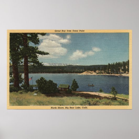 ダナポイントからのグラウト湾のビュー ポスター (正面)