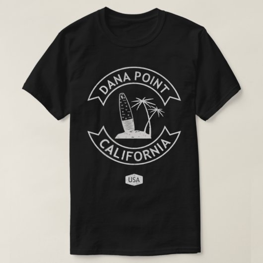 ダナポイントカリフォルニアサーフ Tシャツ (デザイン正面)