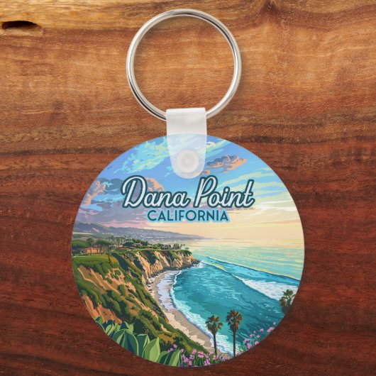 ダナポイントカリフォルニアビーチオレンジカウンティヴィンテージ キーホルダー (裏面)