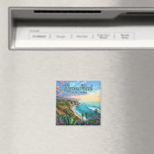 ダナポイントカリフォルニアビーチオレンジカウンティヴィンテージ マグネット (インサイチュ (食洗機))