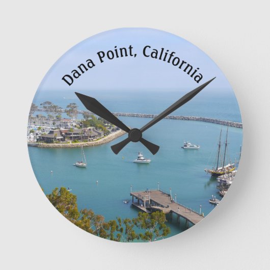 ダナポイントカリフォルニア ラウンド壁時計 (正面)