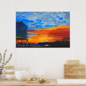 ダナポイントドーン絵画ズ ポスター (キッチン)