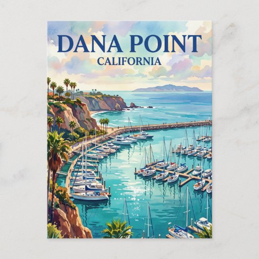 ダナポイントハーバー カリフォルニア ポストカード (正面)