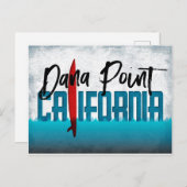 ダナポイントポストカードカリフォルニアサーフボード ポストカード (正面/裏面)