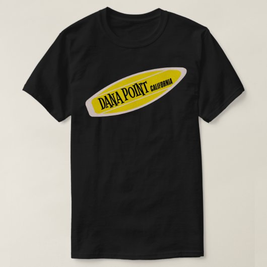ダナポイント カリフォルニア サーフボード Tシャツ (デザイン正面)