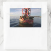 ダナリラックスポイントのブイにアシカ 長方形シール (バッグ)