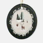 ダナンスコティッモダントタータンチェックフレッチャー セラミックオーナメント (左)