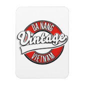 ダナン・ベトナムレトロロゴ マグネット (縦)