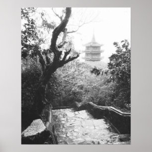 ダナン ベトナム, 大理石の山 寺の景色 ポスター