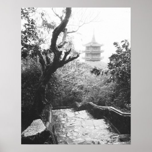 ダナン ベトナム, 大理石の山 寺の景色 ポスター (正面)