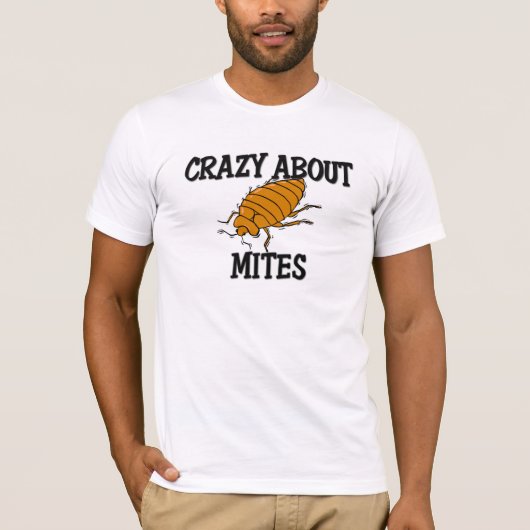 ダニについて熱狂する Tシャツ (正面)