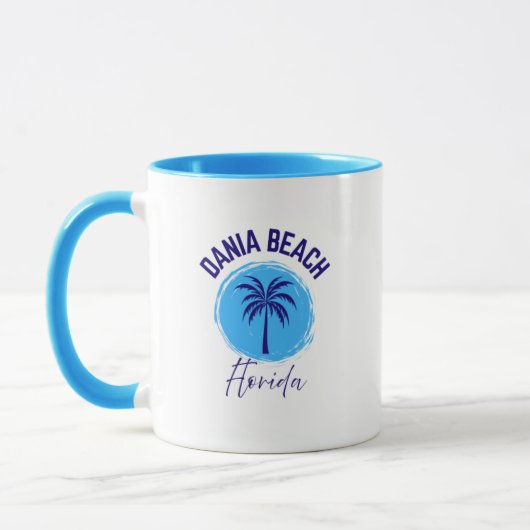 ダニアビーチフロリダコーヒーマグ マグカップ (左)