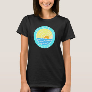 ダニアビーチフロリダレトロサンセット Tシャツ