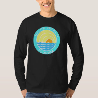 ダニアビーチフロリダレトロサンセット Tシャツ