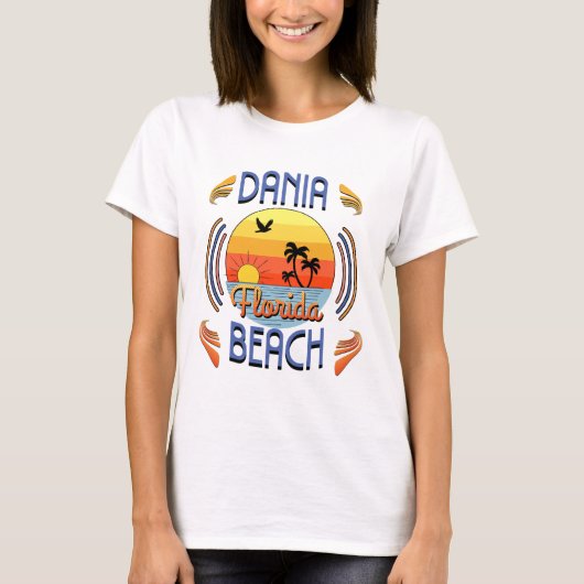 ダニアビーチ, フロリダ州 Tシャツ (正面)