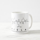 ダニエラのペプチッド名前のマグ コーヒーマグカップ (正面右)