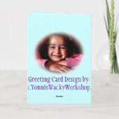 ダニエラの募金活動 サンキューカード (裏面)