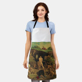 ダニエルとライオンの穴 エプロン (着用した状態)