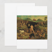 ダニエルとライオンの穴 招待状 (正面/裏面)