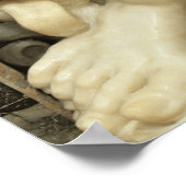 ダニエルの足をなめるライオン ポスター (角)