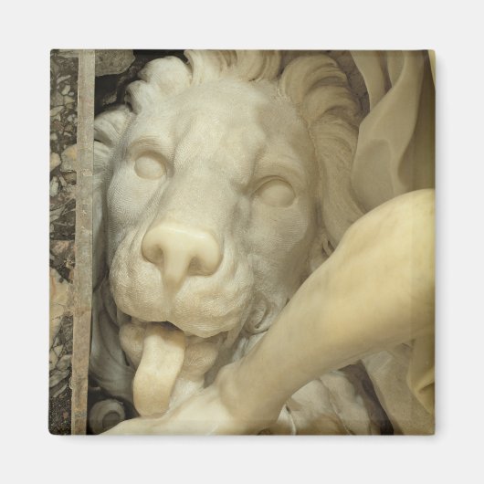 ダニエルの足をなめるライオン マグネット (正面)