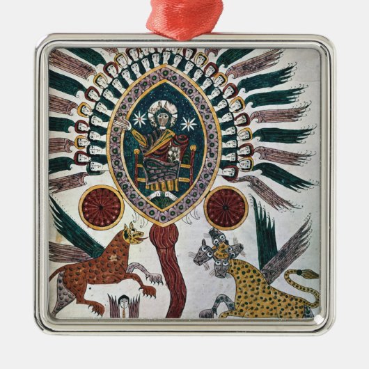 ダニエルの4匹の獣および神の視野 メタルオーナメント (正面)