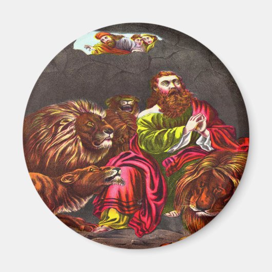 ダニエルはライオンの巣の磁石 マグネット (正面)