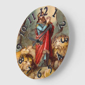 ダニエルはライオンの巣窟 ラージ壁時計 (傾斜)