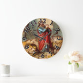 ダニエルはライオンの巣窟 ラージ壁時計 (ホーム)