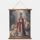 ダニエルはライオンの殿挨拶カード2 吊り下げ型タペストリー (正面)