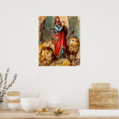 ダニエルはライオンの隠れポスターに載っている ポスター (キッチン)